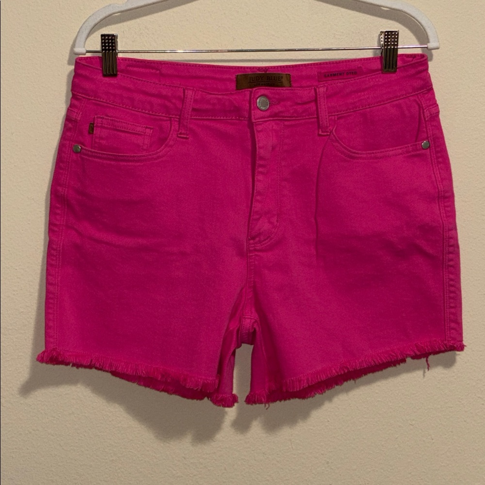 Judy Blue Women's Vibrant Pink Jean Shorts Size XL